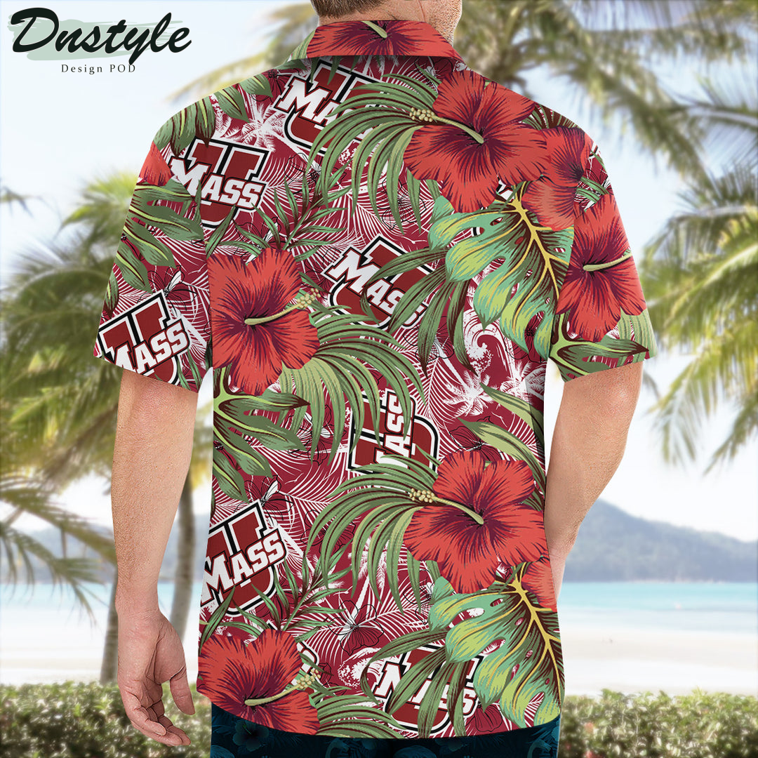 Massachusetts Minutemen Hibiscus Tropical Hawaii Shirt