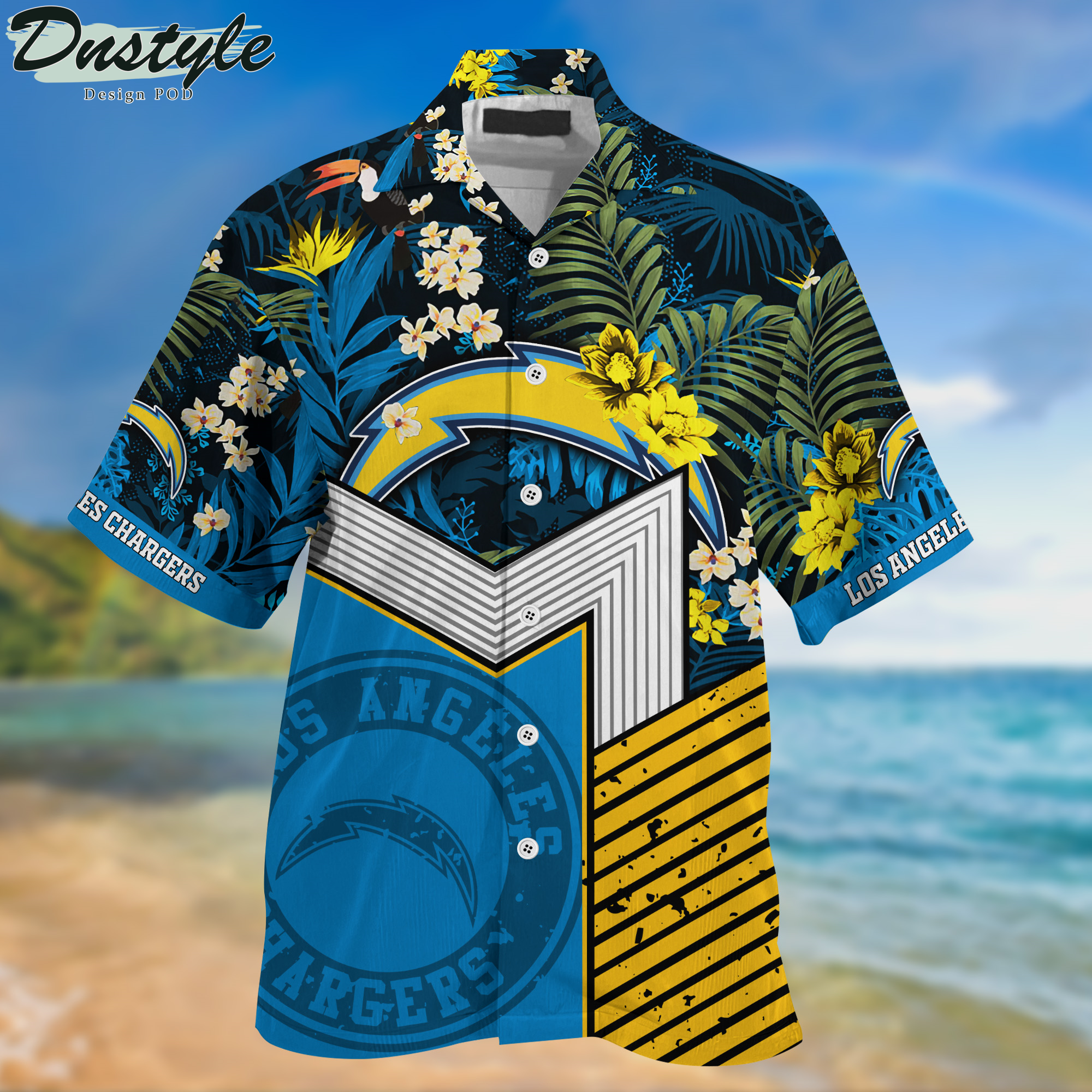 Los Angeles Chargers Hawaii Shirt And Shorts New Collection