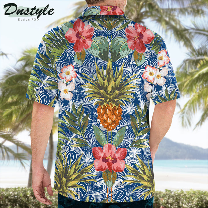 Drake Bulldogs Pineapple Tropical Hawaiian Shirt