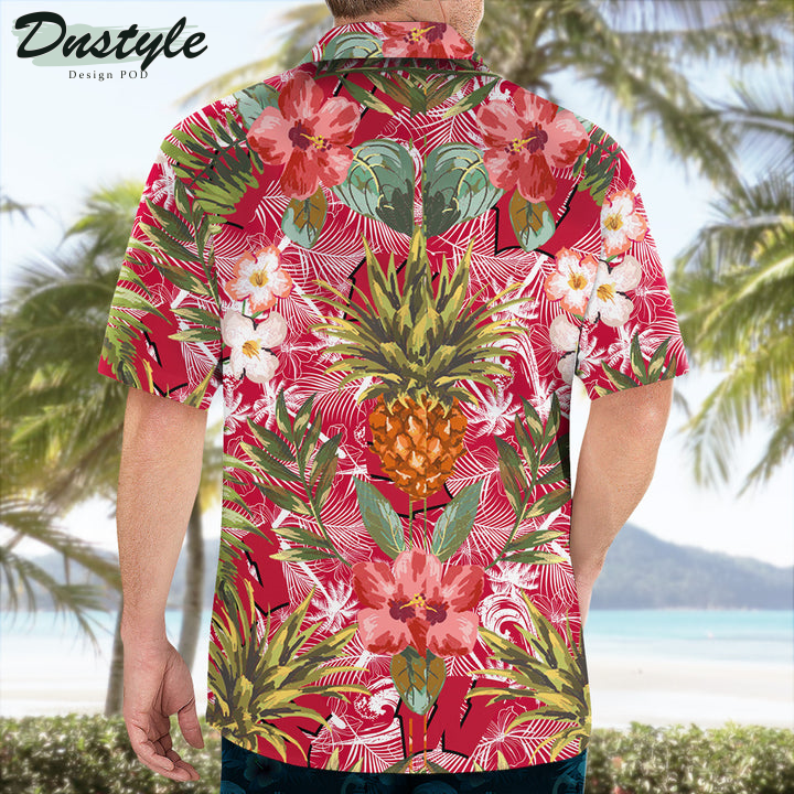 Wisconsin Badgers Pineapple Tropical Hawaiian Shirt