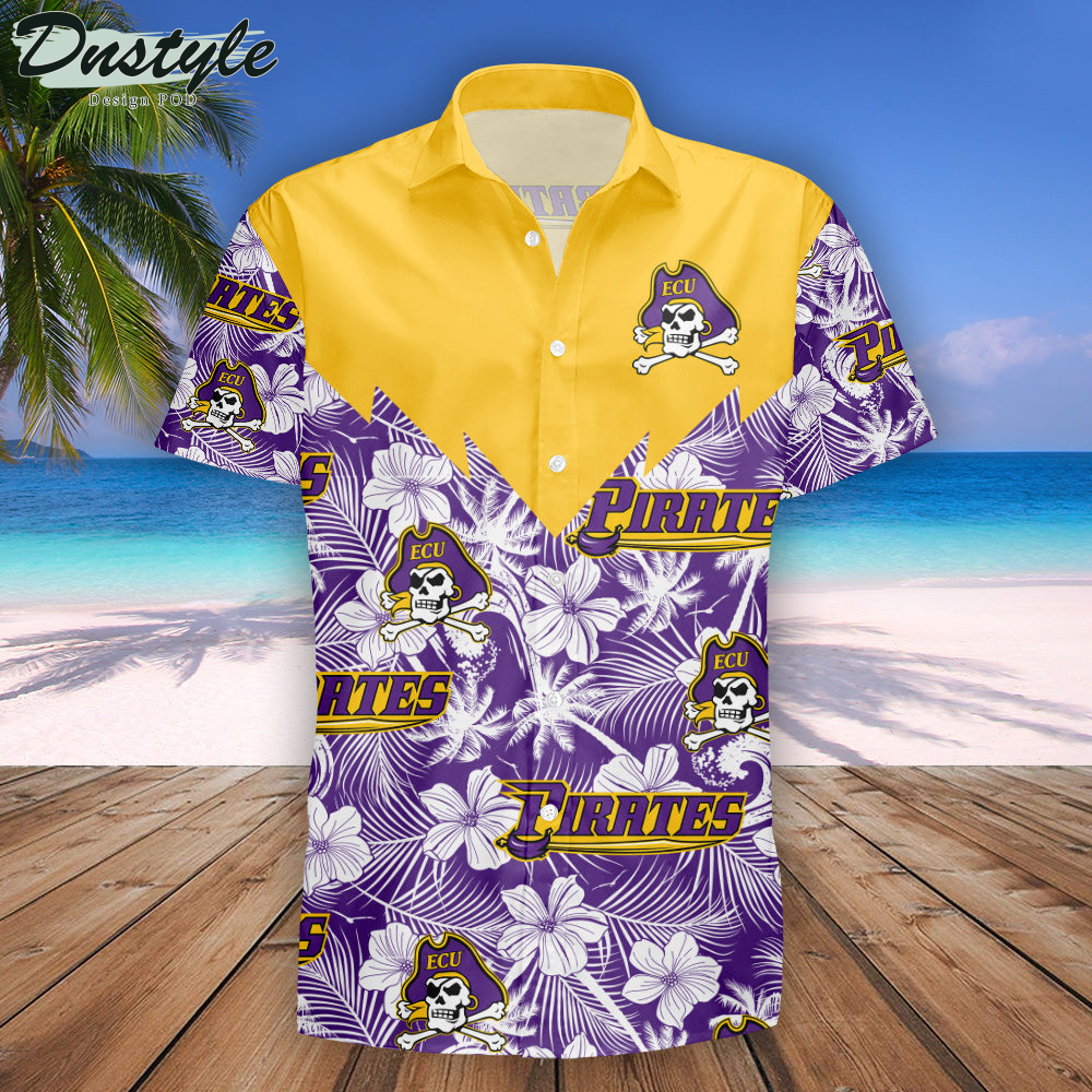 East Carolina Pirates Tropical Seamless NCAA Hawaii Shirt