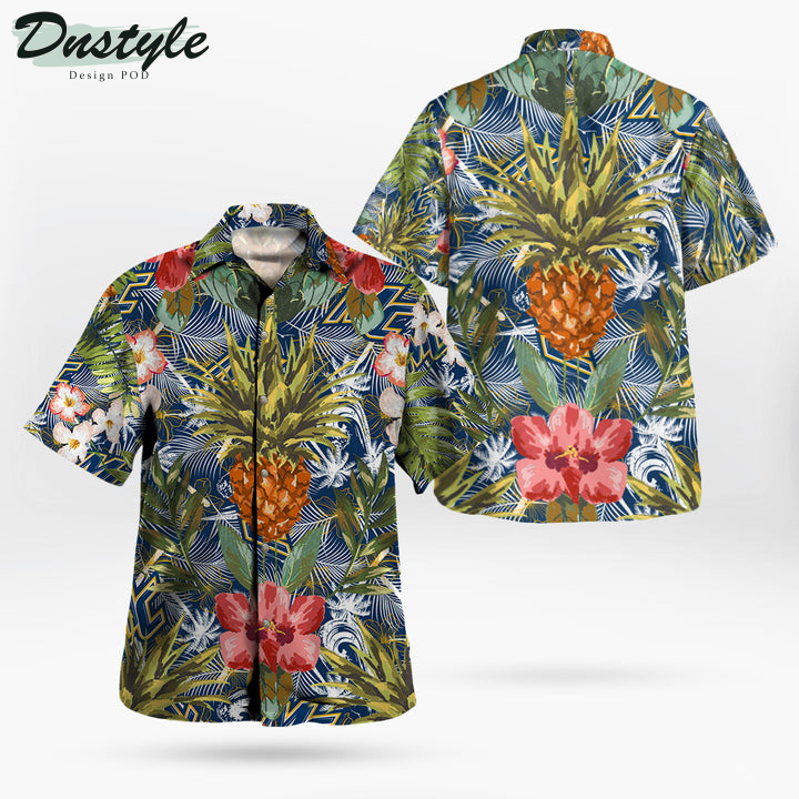 Merrimack Warriors Pineapple Tropical Hawaiian Shirt