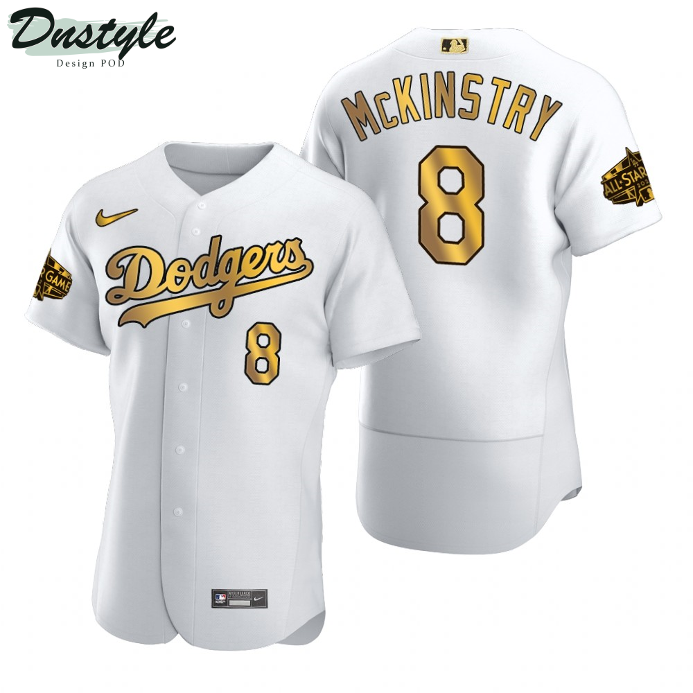Zach McKinstry Los Angeles Dodgers White Gold 2022 MLB All-Star Game Jersey