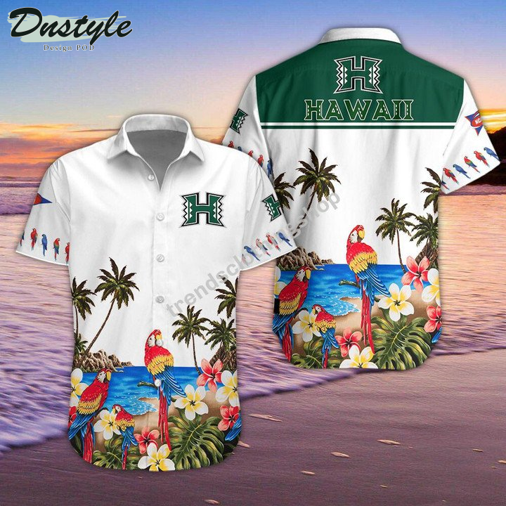 Hawaii Rainbow Warriors Tropical Hawaiian Shirt