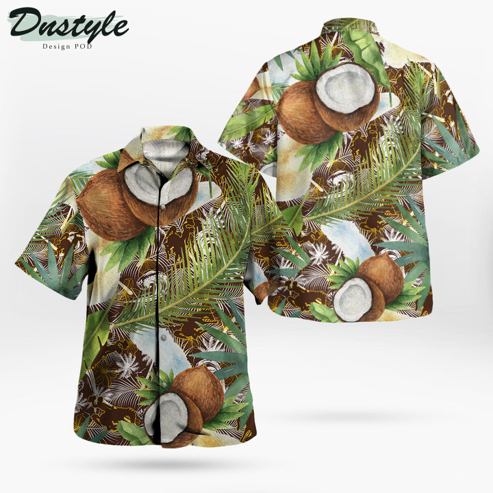 Wyoming Cowboys Coconut Tropical Hawaiian Shirt