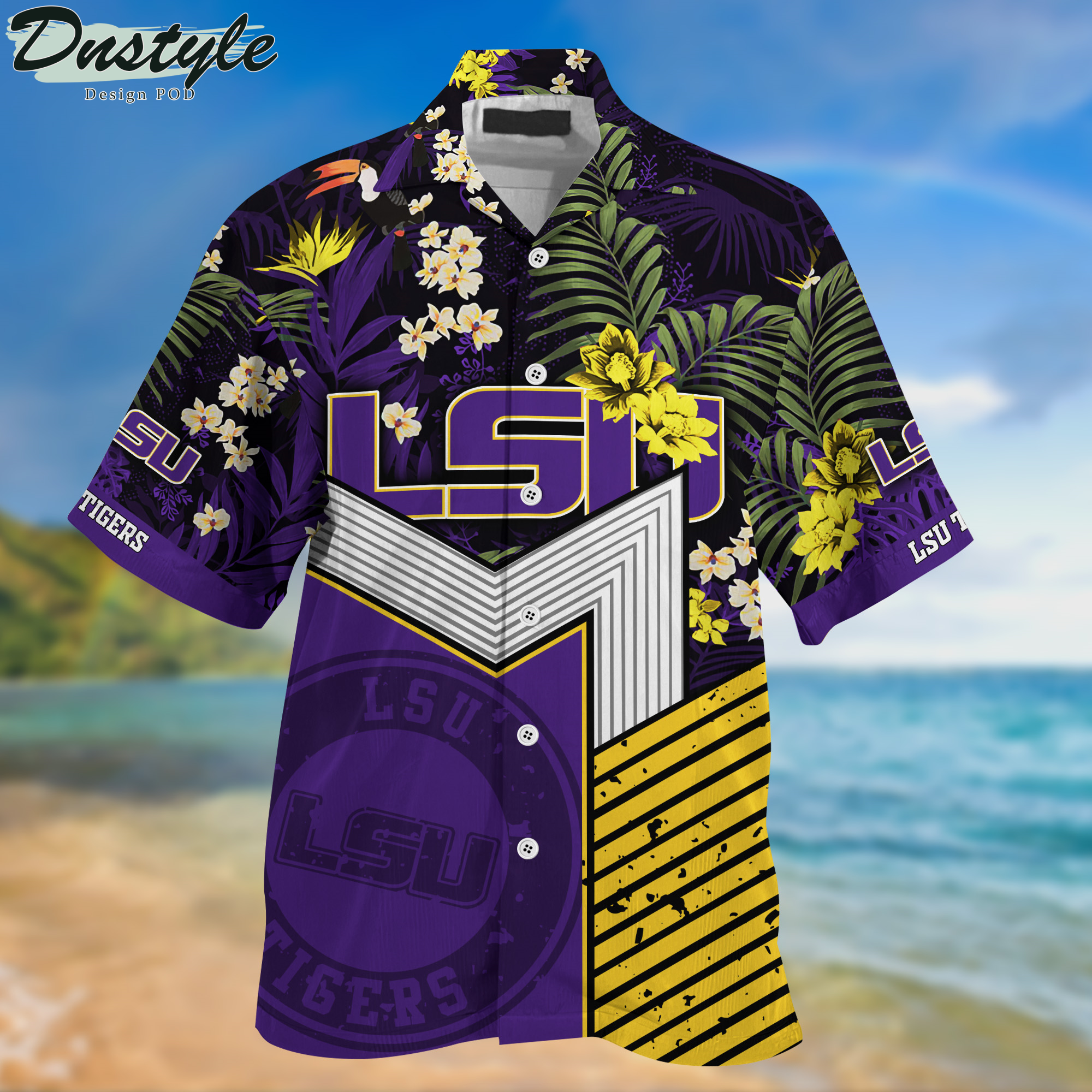 LSU Tigers Tropical New Collection Hawaii Shirt And Shorts