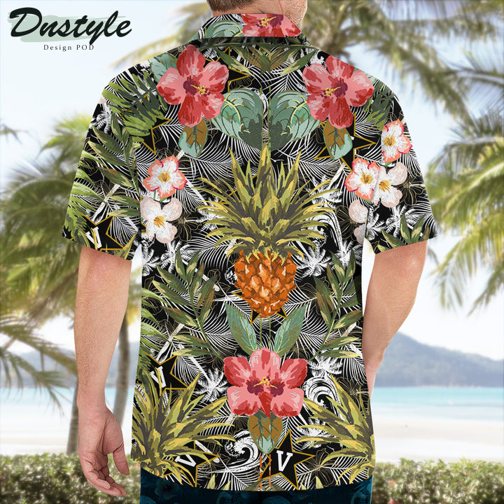 Vanderbilt Commodores Pineapple Tropical Hawaiian Shirt