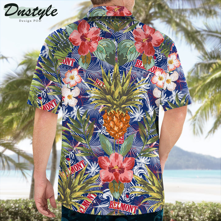 Belmont Bruins Pineapple Tropical Hawaiian Shirt