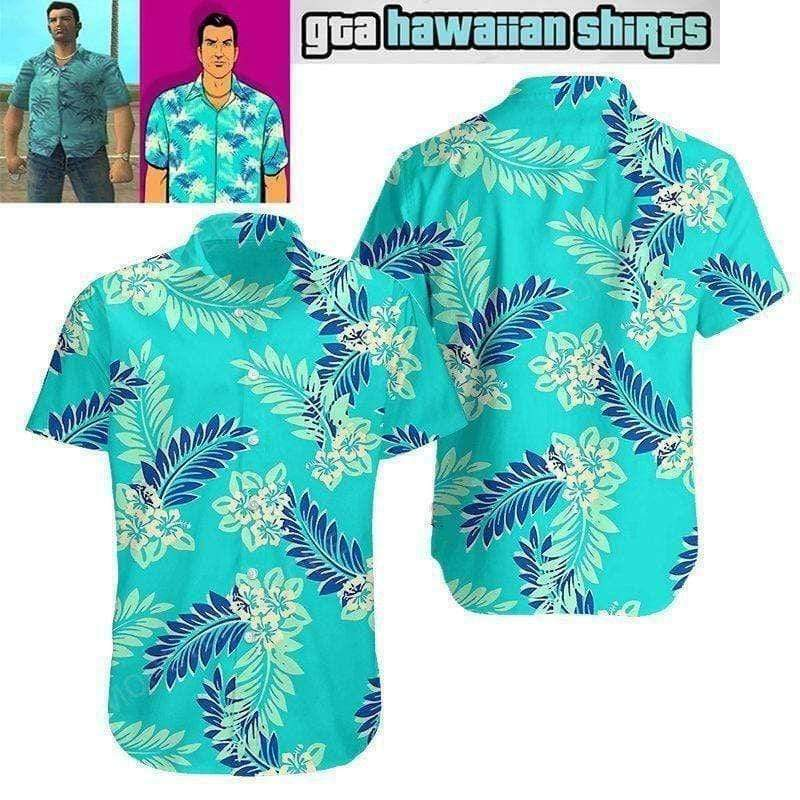GTA Tommy Vercetti Vice City Hawaiian Shirt