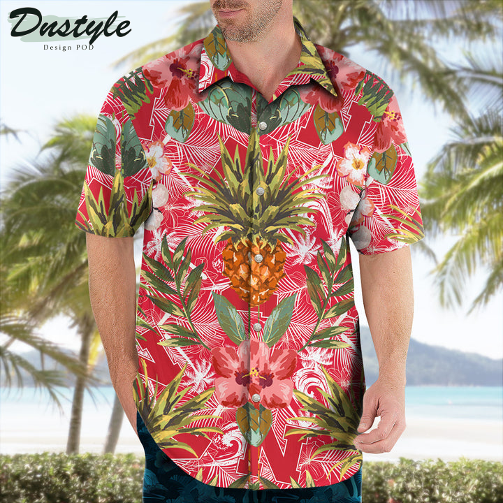 Nebraska Cornhuskers Pineapple Tropical Hawaiian Shirt