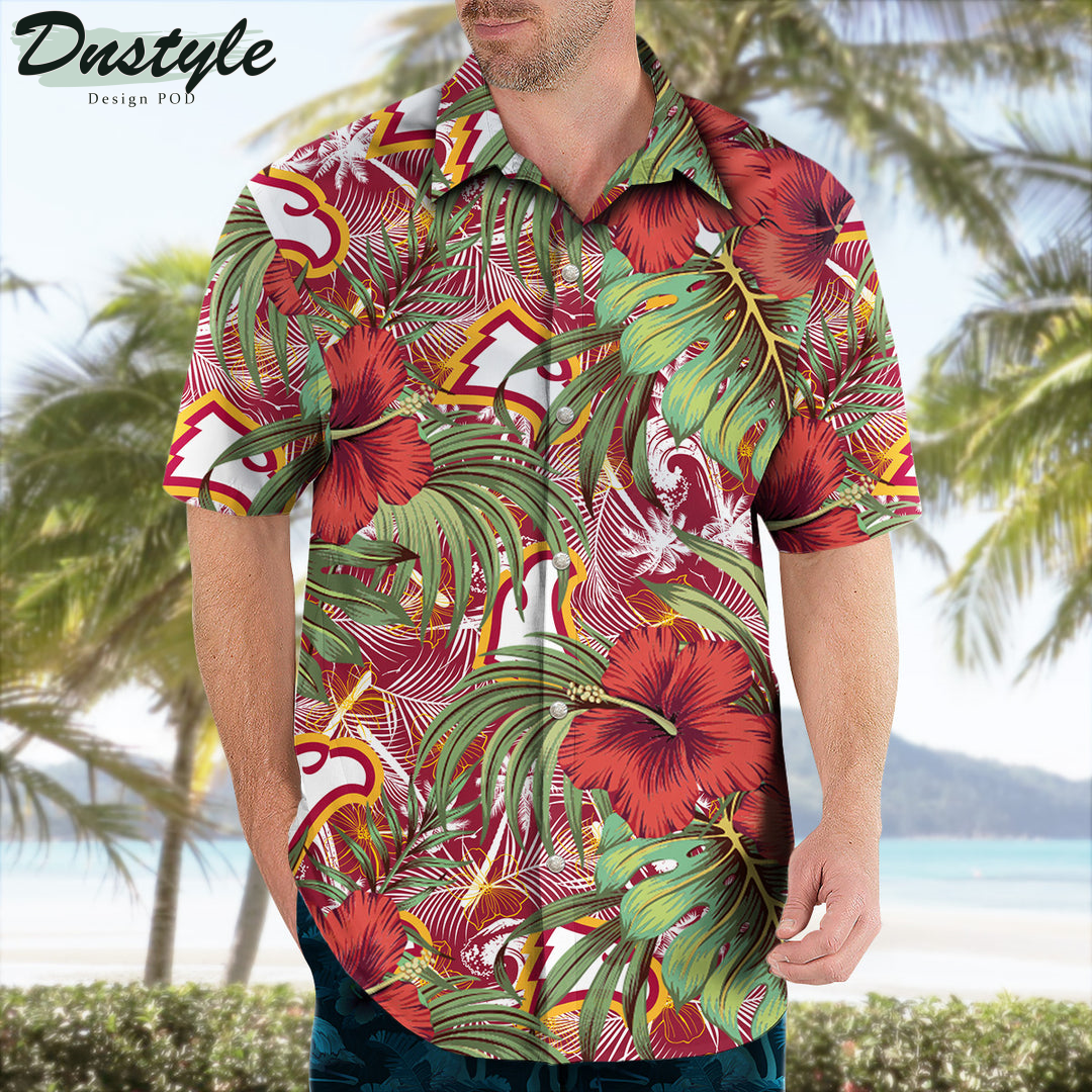 Winthrop Eagles Hibiscus Tropical Hawaii Shirt