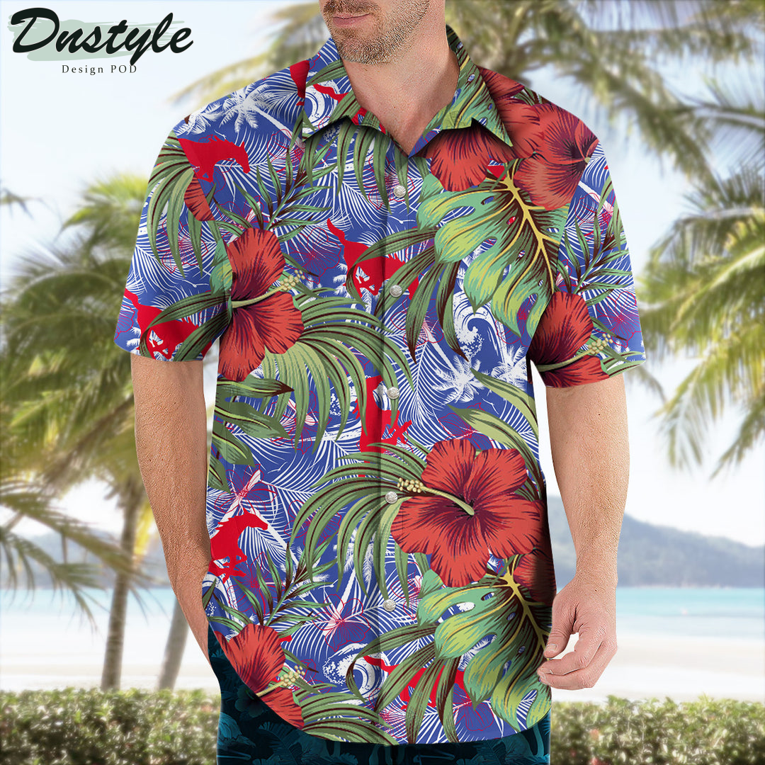 Smu Mustangs Hibiscus Tropical Hawaii Shirt