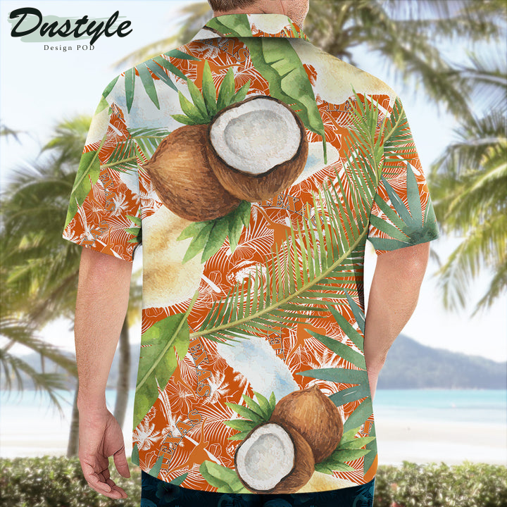 Texas Longhorns Coconut Tropical Hawaiian Shirt