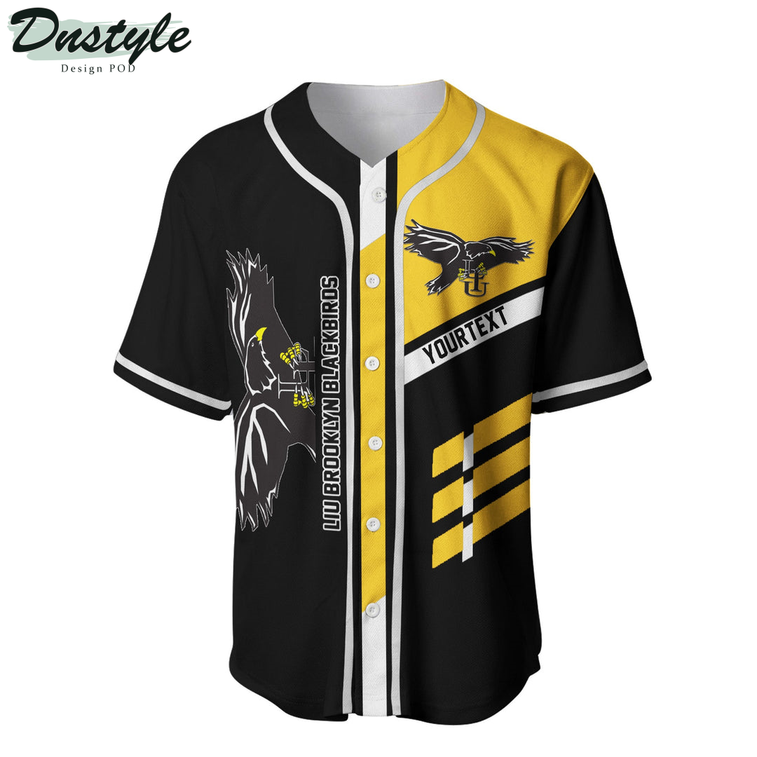 LIU Brooklyn Blackbirds Custom Name Baseball Jersey