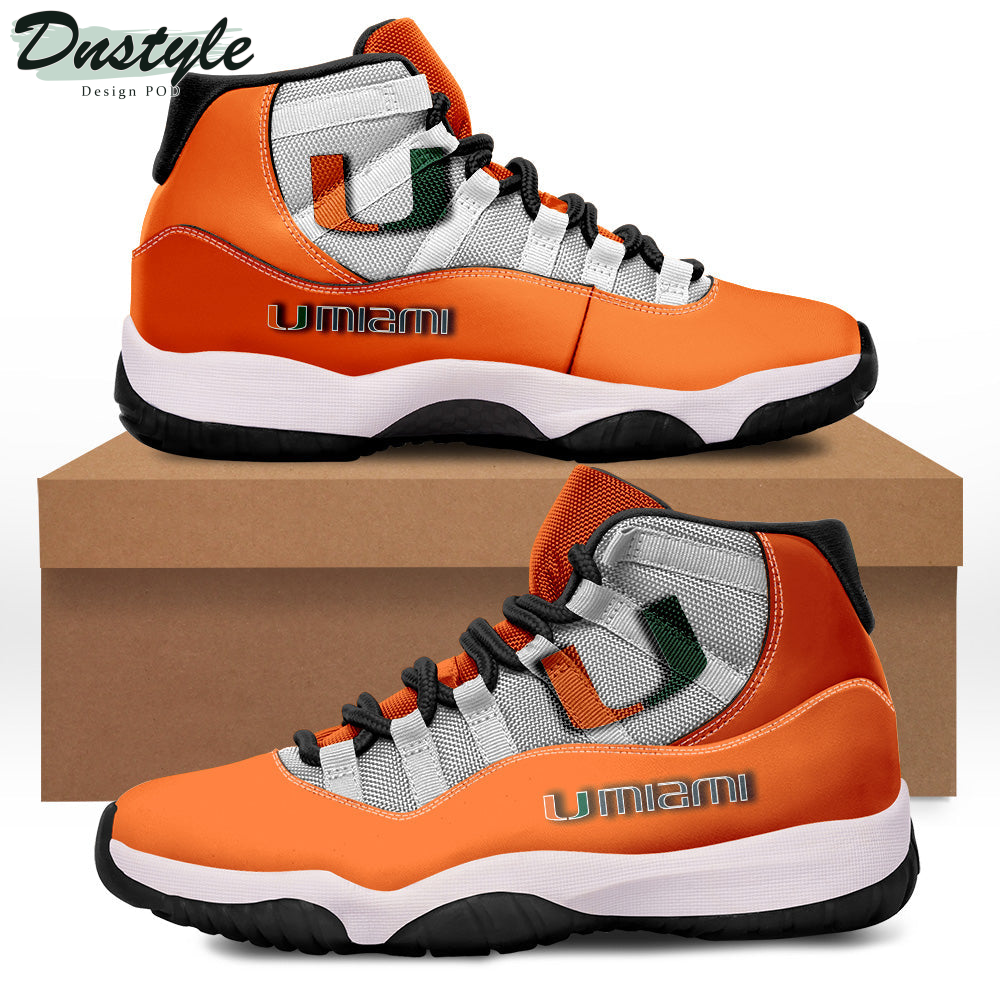 Miami Hurricanes Air Jordan 11 Shoes Sneaker