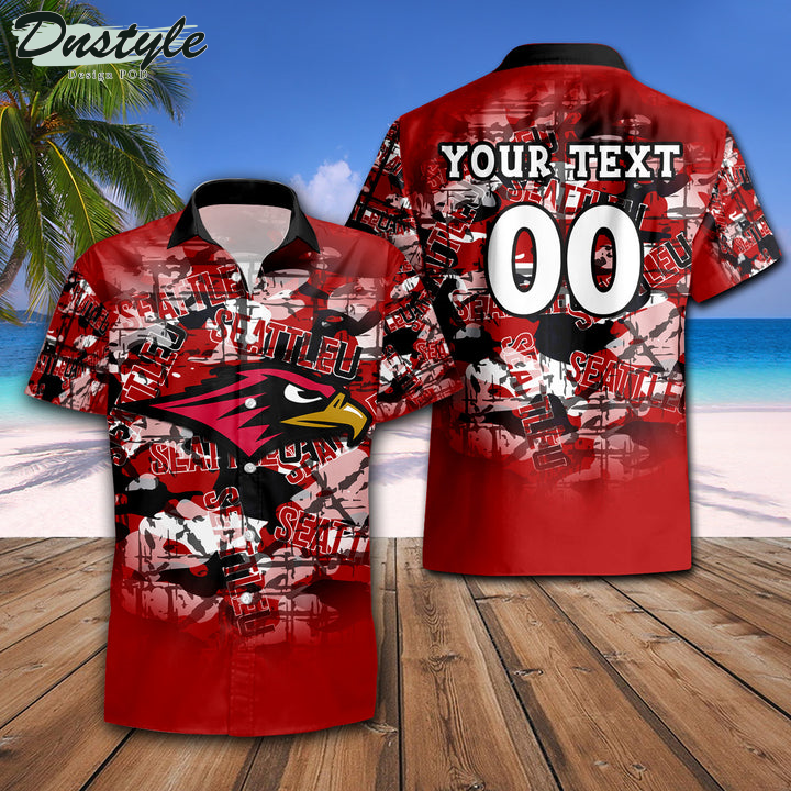 Personalized Seattle Redhawks Camouflage Vintage NCAA Hawaii Shirt