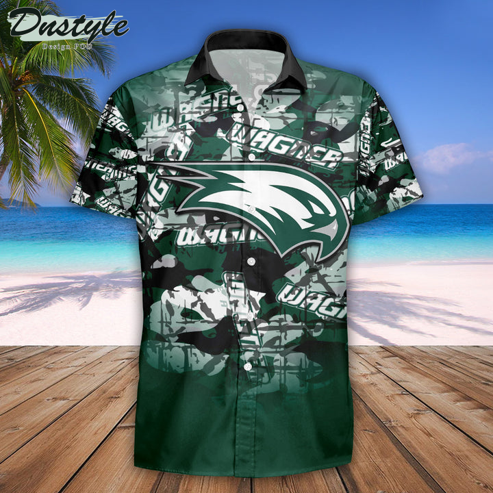 Personalized Wagner Seahawks Camouflage Vintage NCAA Hawaii Shirt