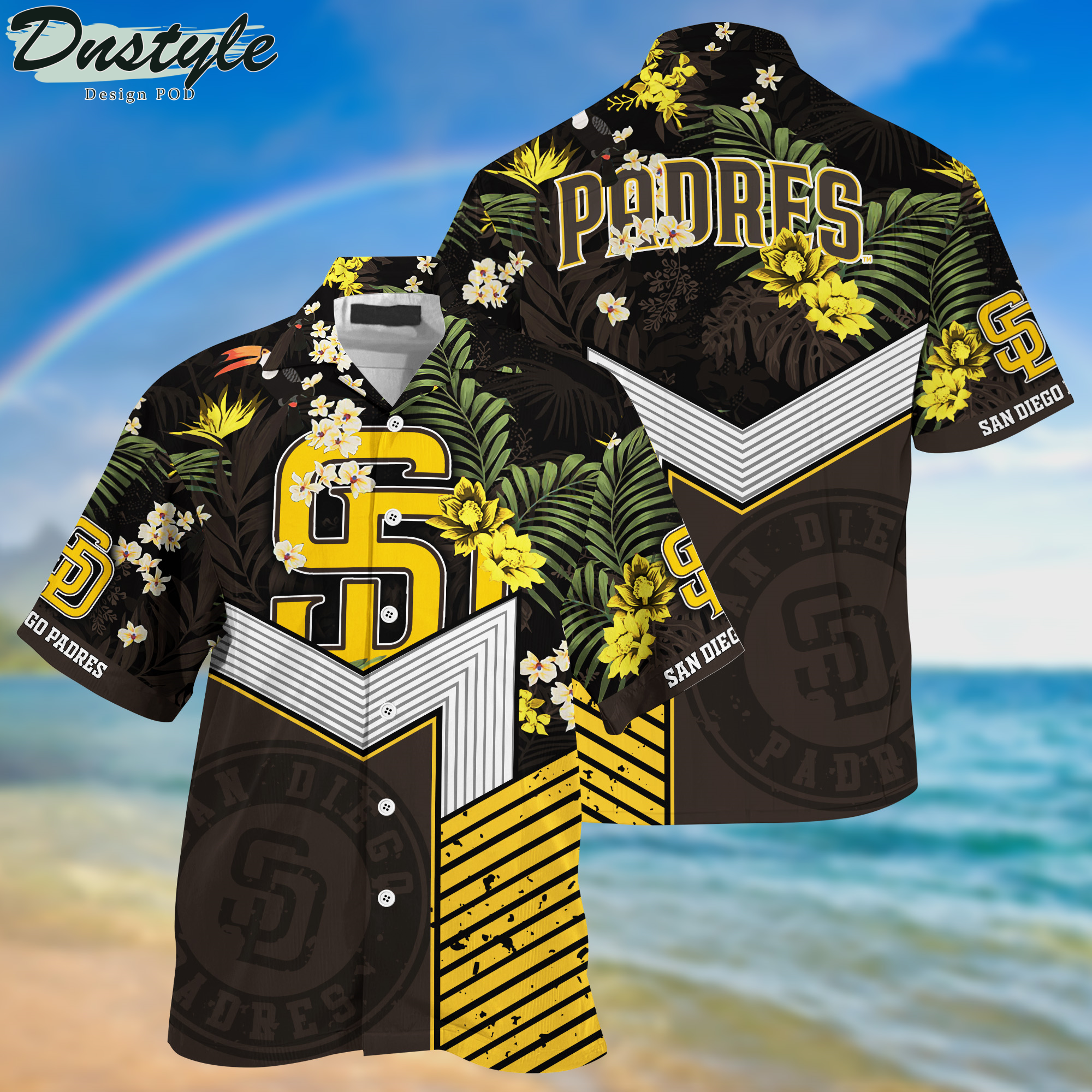 San Diego Padres Tropical New Collection Hawaii Shirt And Shorts