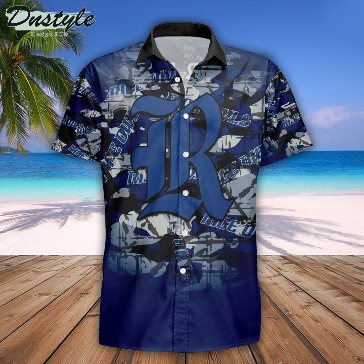 Personalized Rice Owls Camouflage Vintage NCAA Hawaii Shirt