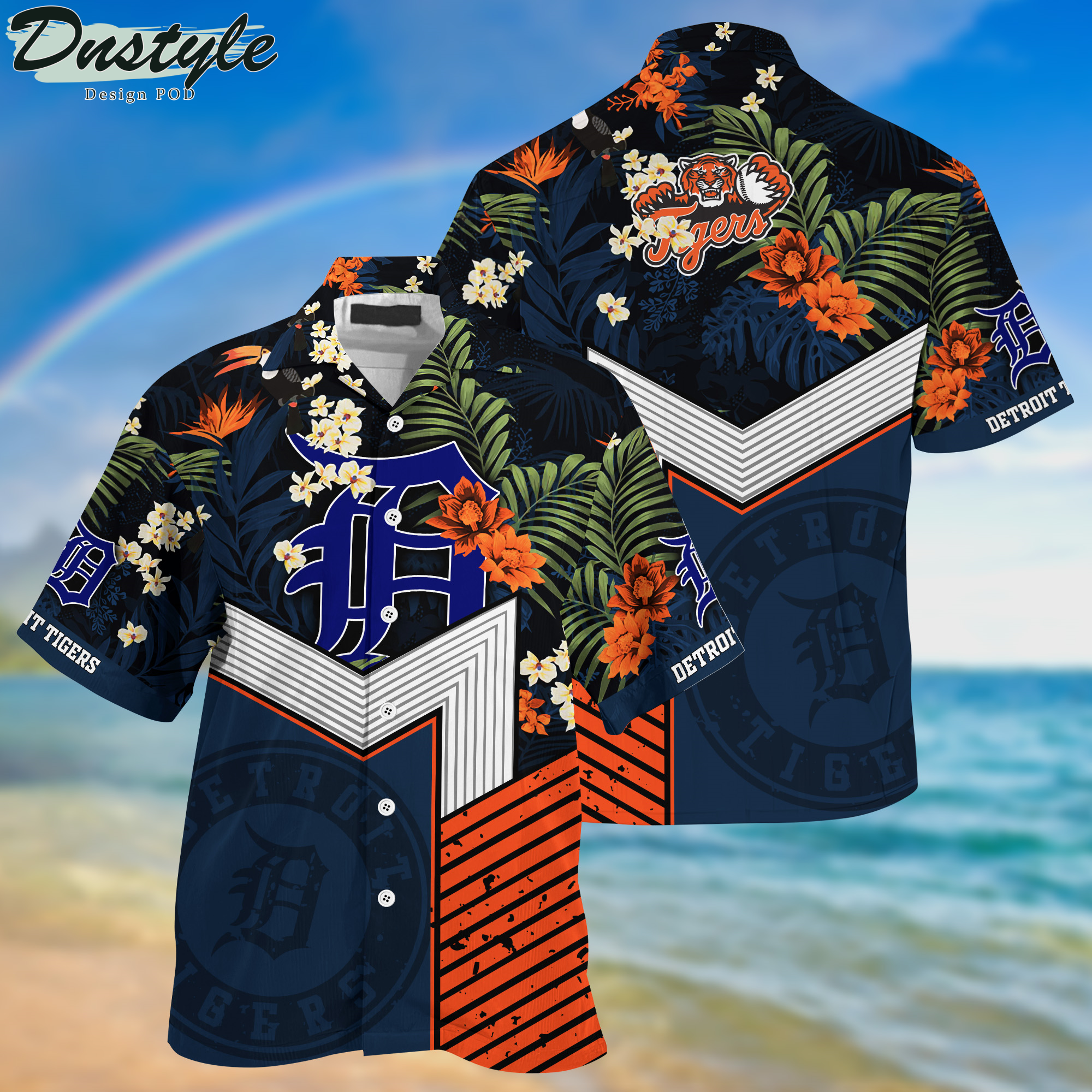 Detroit Tigers Tropical New Collection Hawaii Shirt And Shorts