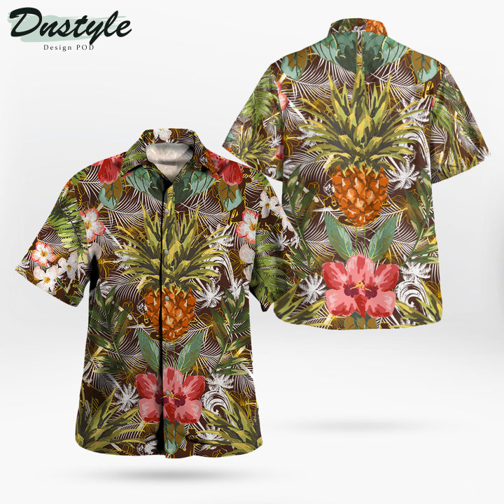 Wyoming Cowboys Pineapple Tropical Hawaiian Shirt
