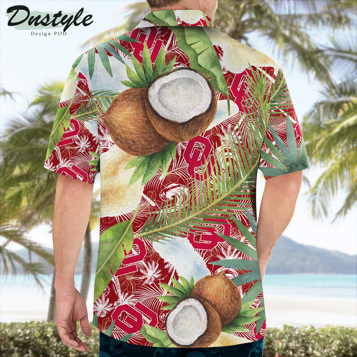 Oklahoma Sooners Coconut Tropical Hawaiian Shirt