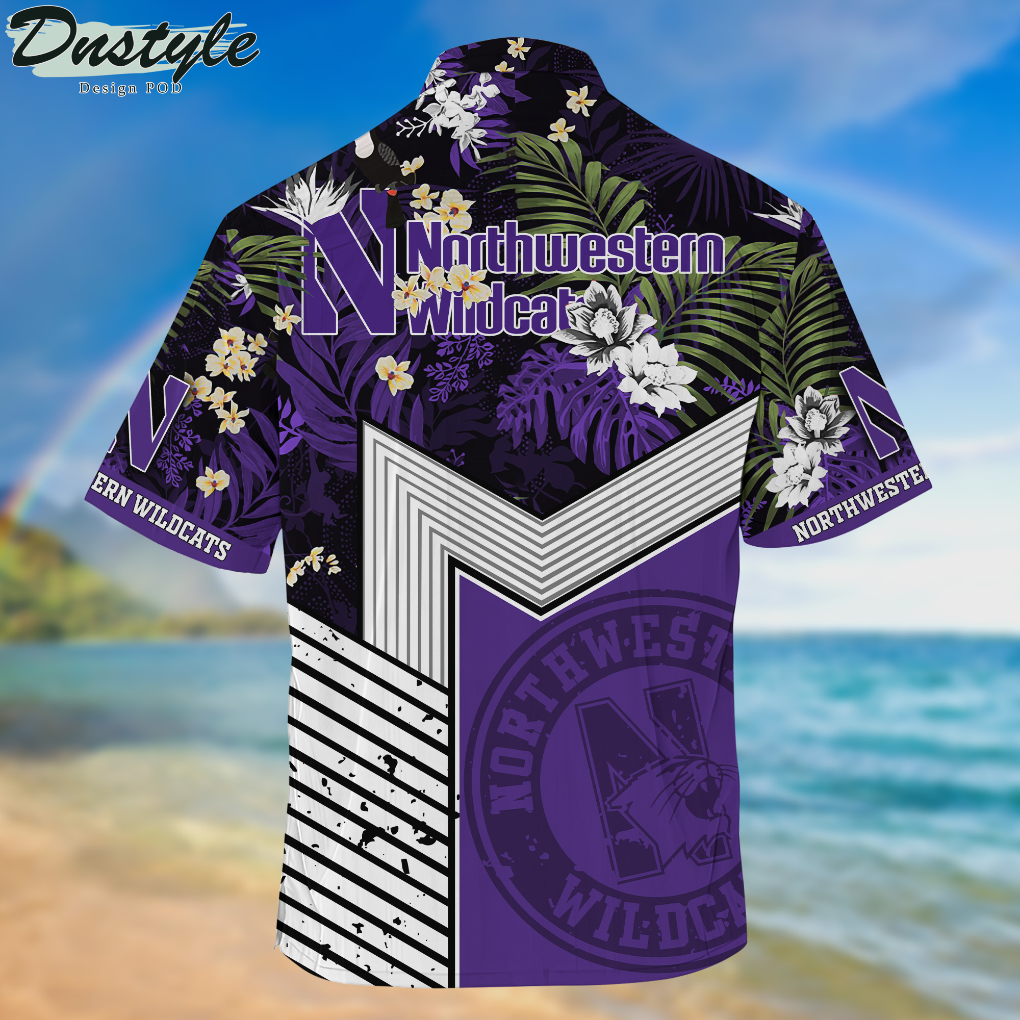 Northwestern Wildcats Tropical New Collection Hawaii Shirt And Shorts