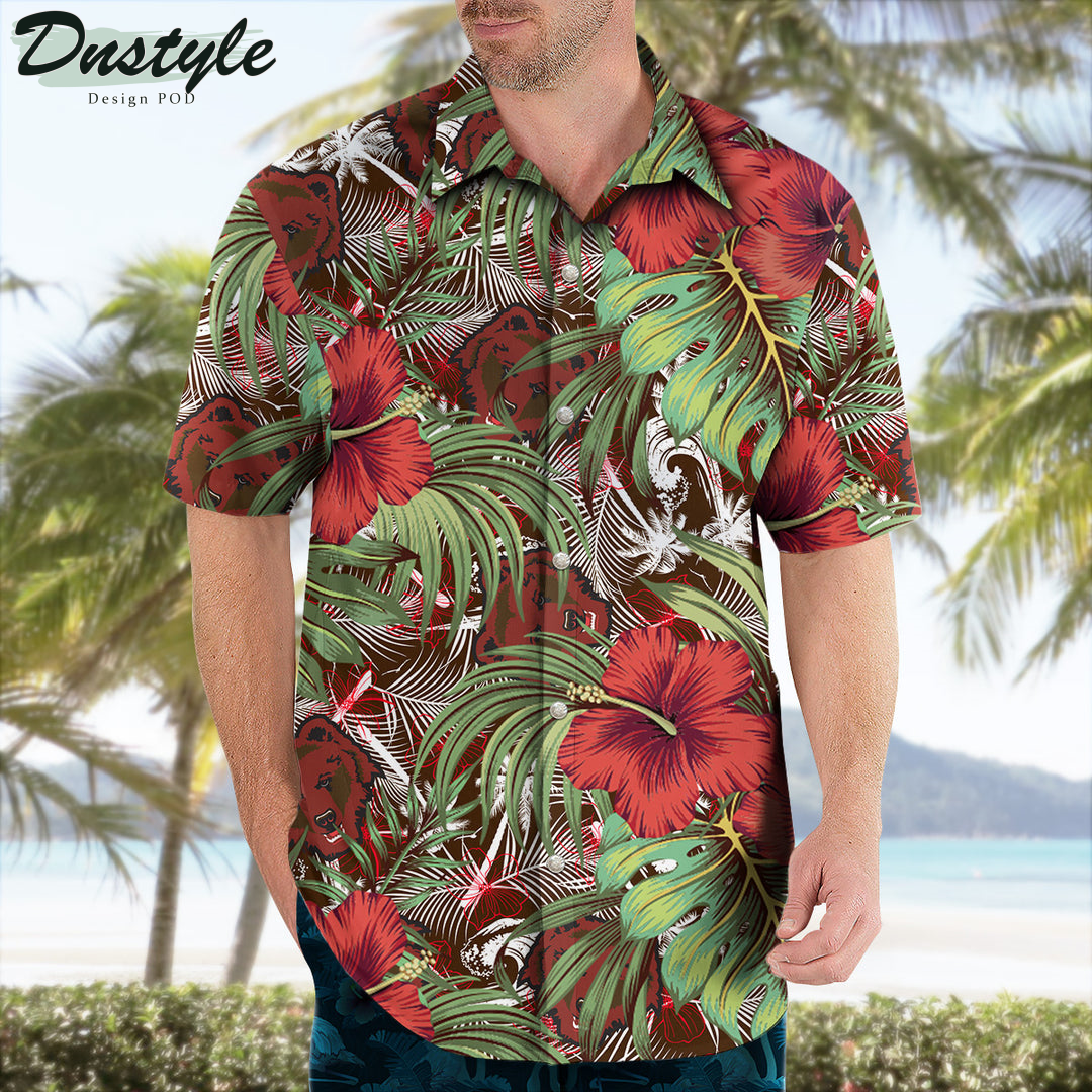 Brown Bears Hibiscus Tropical Hawaii Shirt