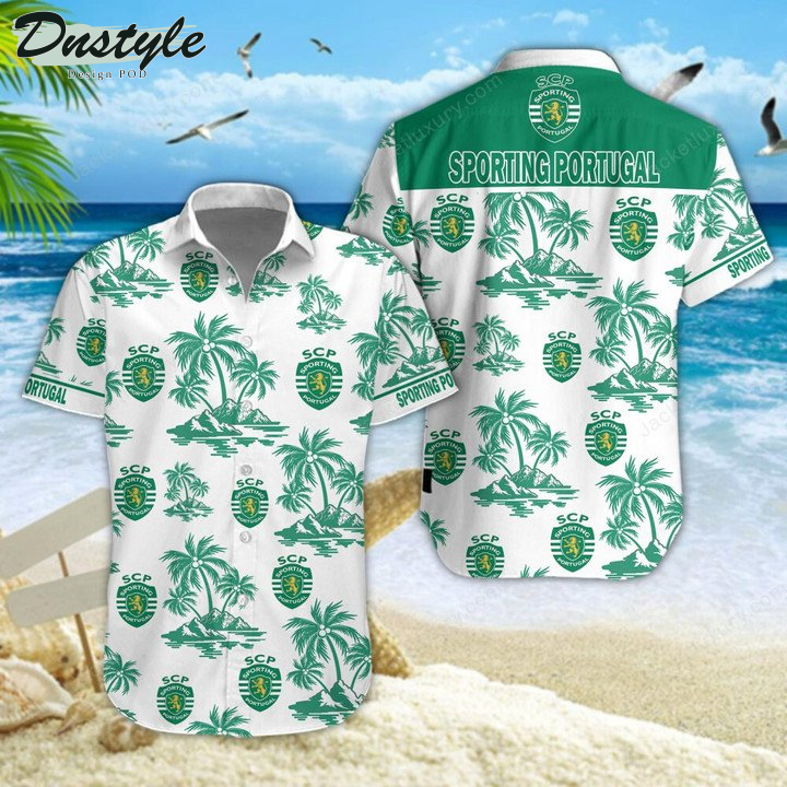 Sporting Clube de Portugal hawaiian shirt beach short