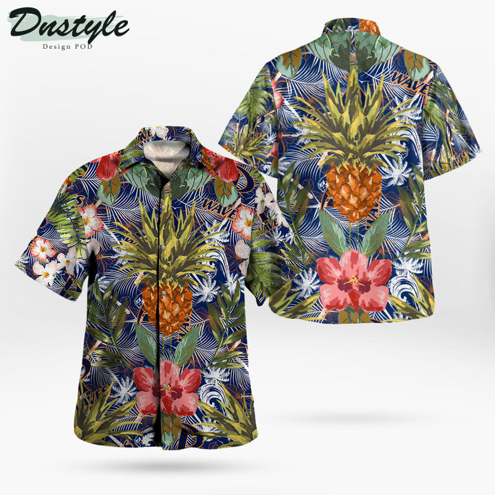 Pepperdine Waves Pineapple Tropical Hawaiian Shirt