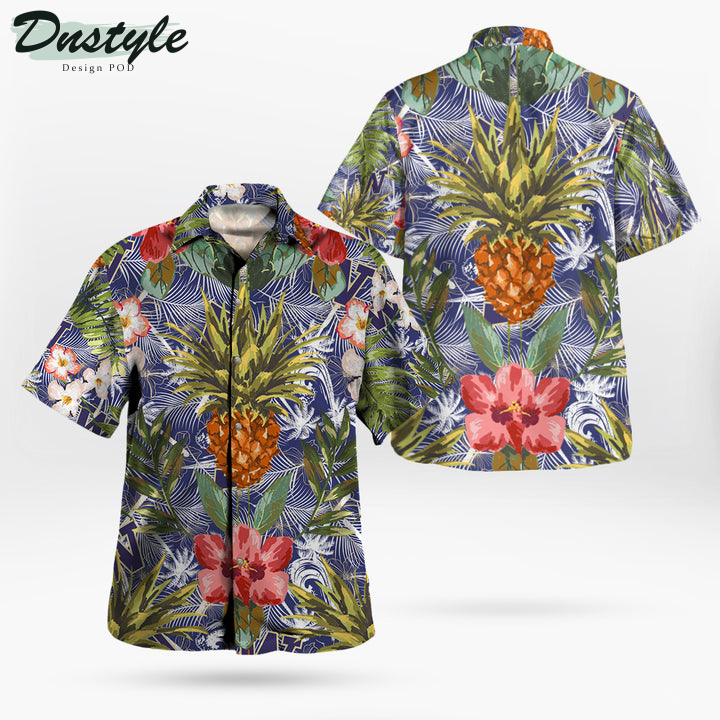 Washington Huskies Pineapple Tropical Hawaiian Shirt