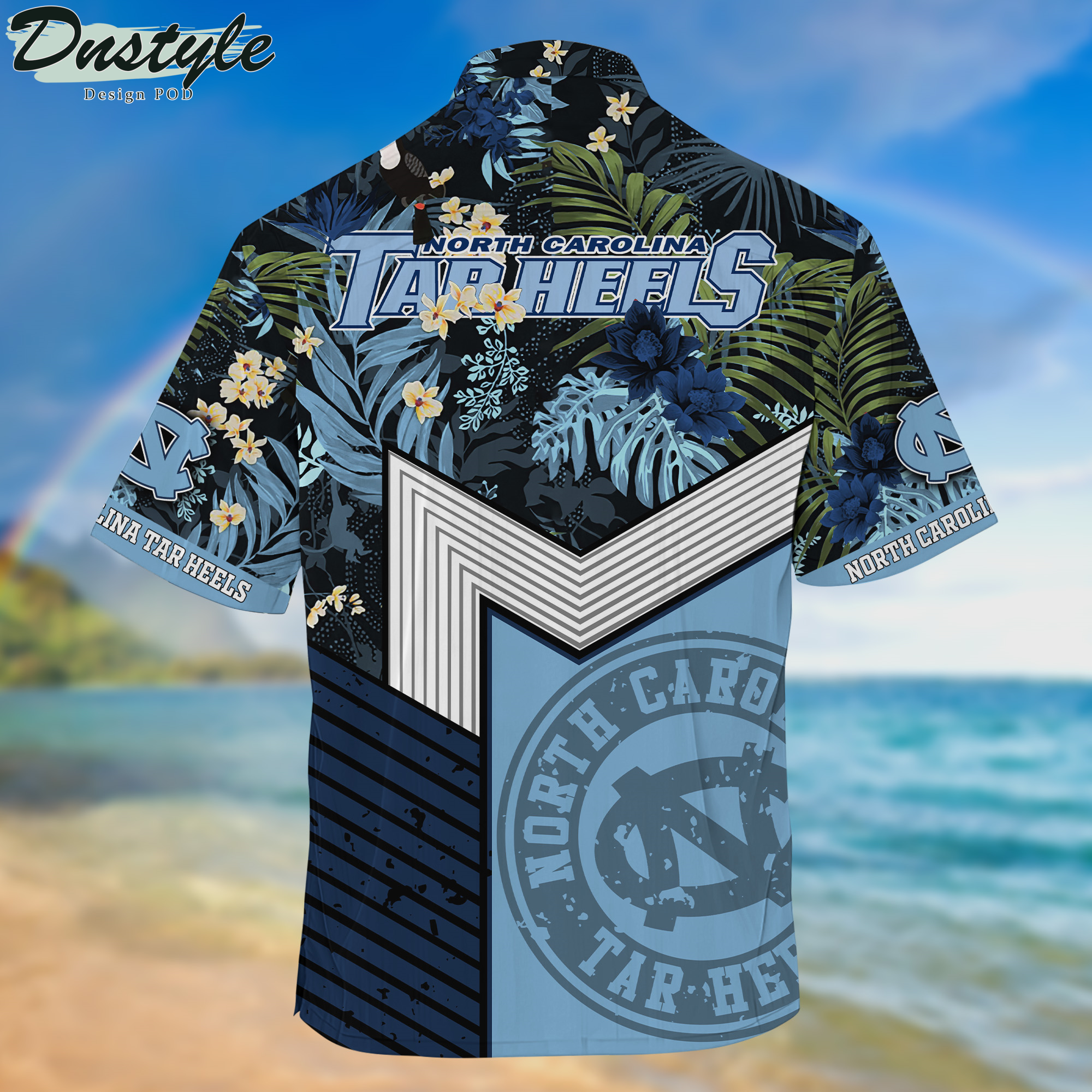 North Carolina Tar Heels Hawaii Shirt And Shorts New Collection