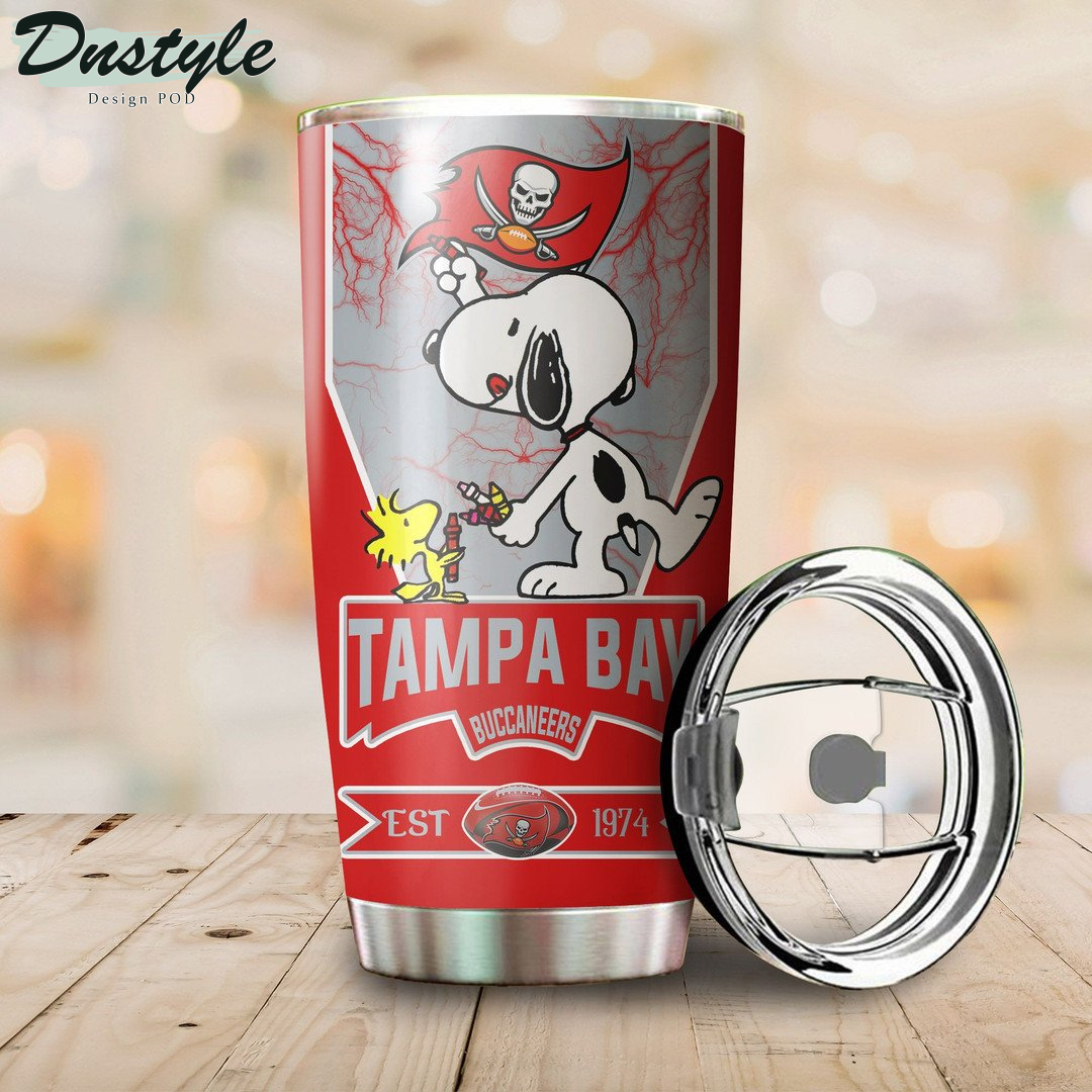 Tampa Bay Buccaneers Snoopy Tumbler