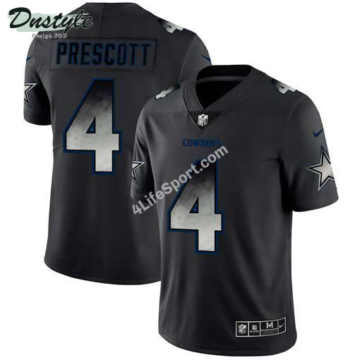 Dak Prescott 4 Dallas Cowboys Black Football Jersey