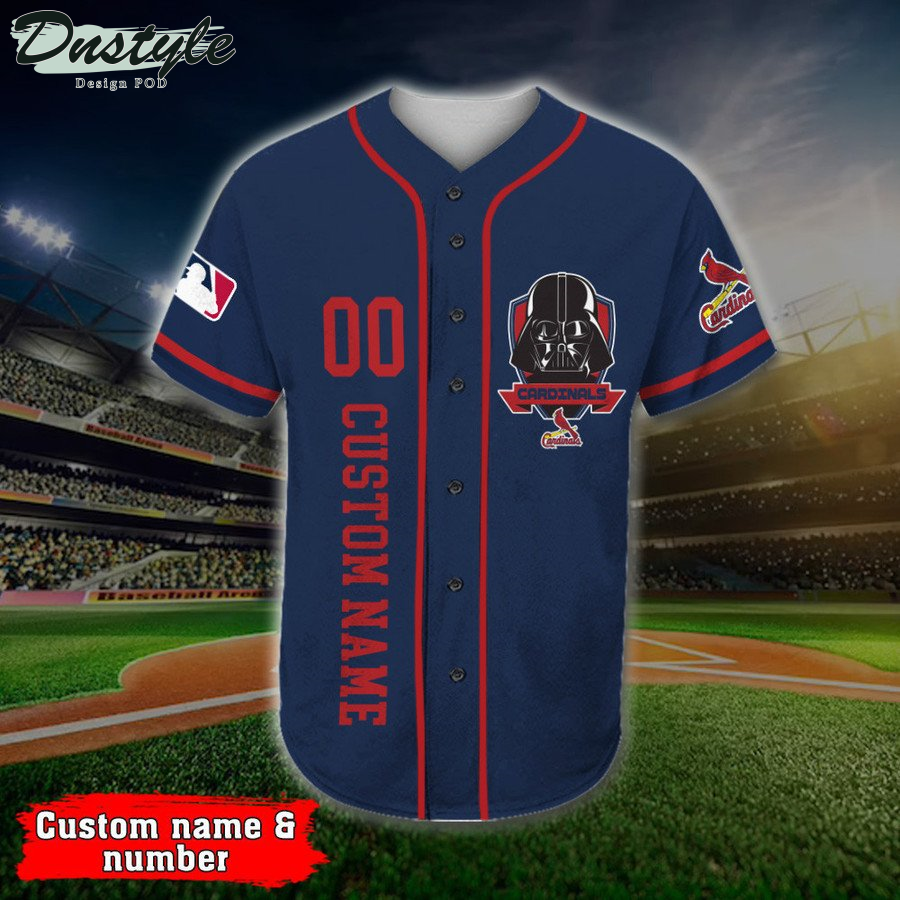 Personalized St Louis Cardinals Darth Vader Star Wars Baseball Jersey