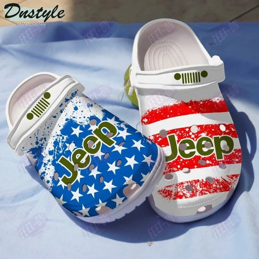 Jeep American Flag Clog Crocs Shoes