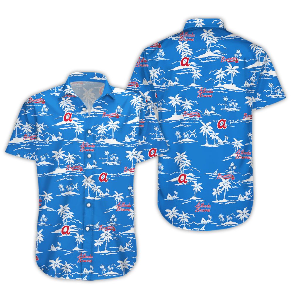 Atlanta Braves Vintage MLB Hawaiian Shirt Beach Shorts