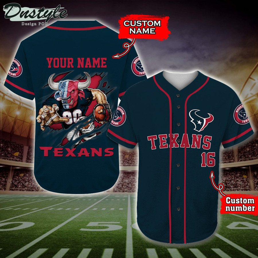 Custom Houston Texans Baseball Jersey Comfortable Houston Texans Christmas  Gifts - Personalized Gifts: Family, Sports, Occasions, Trending