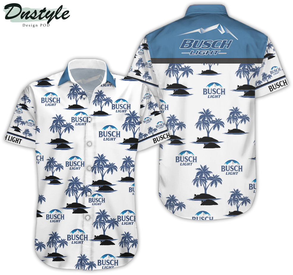Busch Light Beer Hawaiian Shirt Beach Shorts