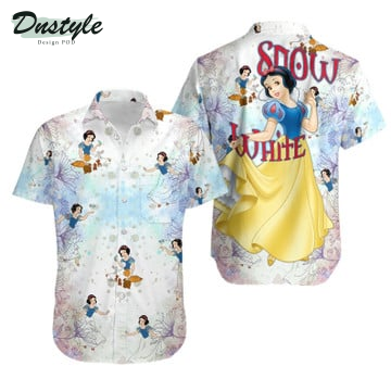 Snow White Princess Disney Leaf Floral Hawaiian Shirt