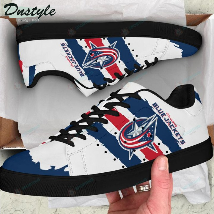 Columbus Blue Jackets Stan Smith Skate Shoes