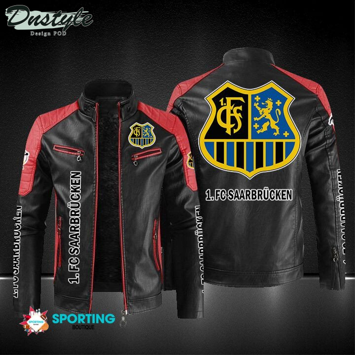 1. FC Saarbrucken Block Sport Leather Jacket