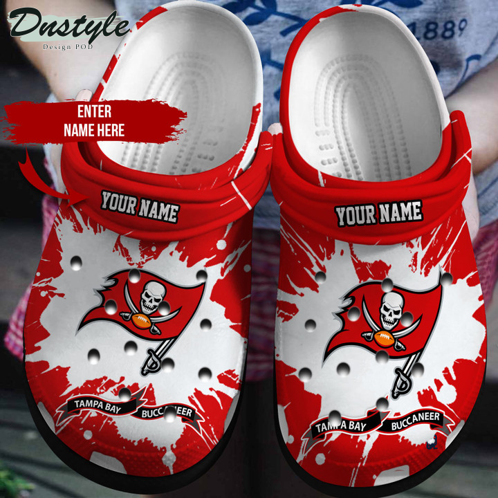 Tampa Bay Buccaneer Personalized Crocs Clog Shoes