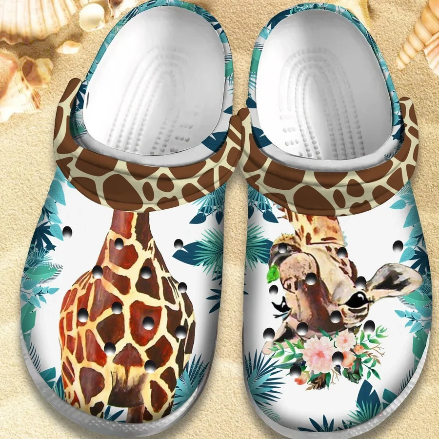 Cute Giraffe Clog Crocs Shoes