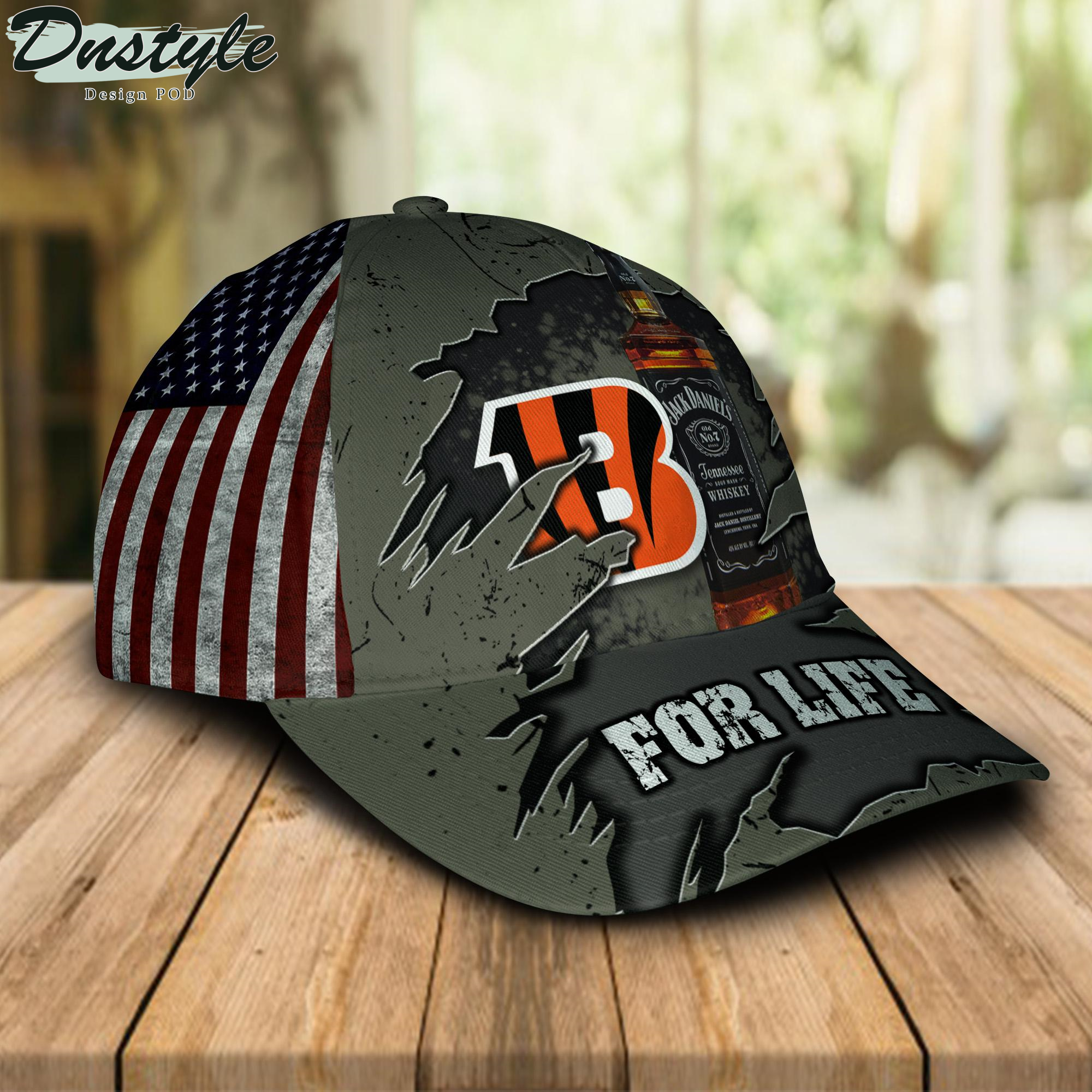 Cincinnati Bengals Jack Daniels For Life Classic Cap