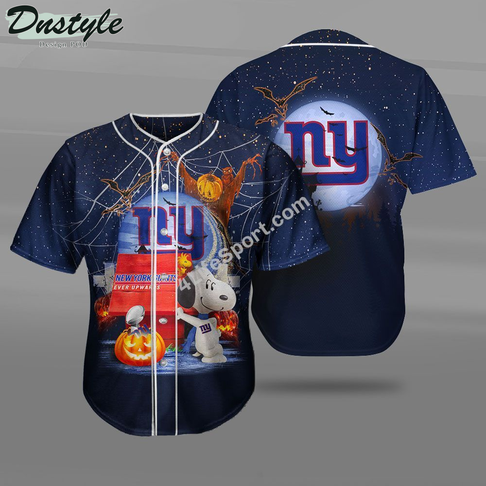 New York Giants Snoopy Baseball Jersey