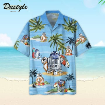 R2-D2 & BB-8 Star Wars On Island Hawaiian Shirt