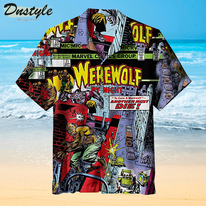 Werewolf By Night Universal Marvel Comics Hawaiian Shirt