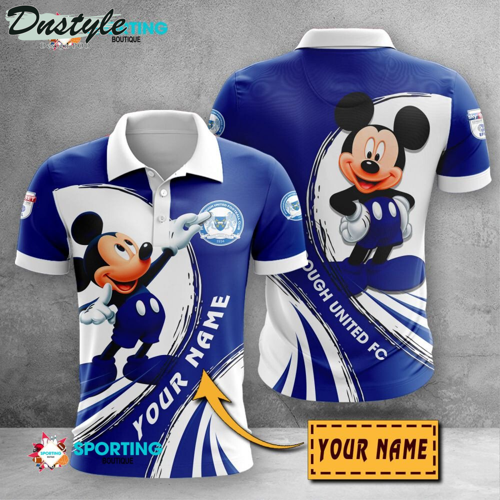 Peterborough United F.C Mickey Mouse Personalized Polo Shirt