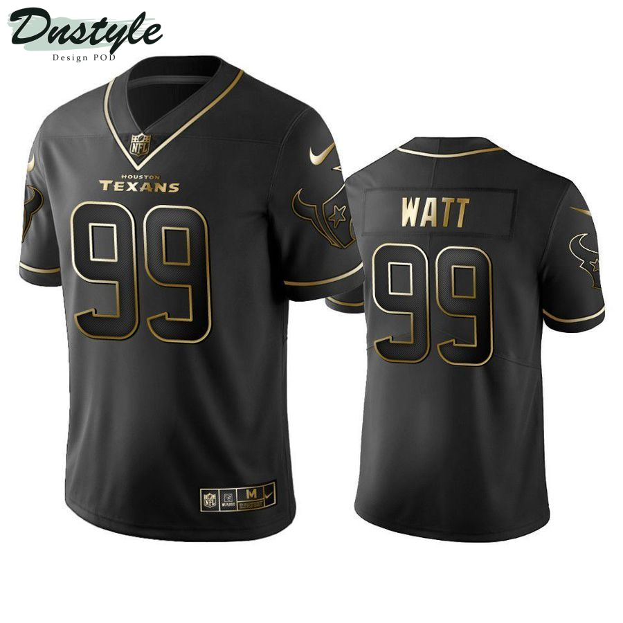 J. J. Watt 99 Texas Houston Black Gold Football Jersey
